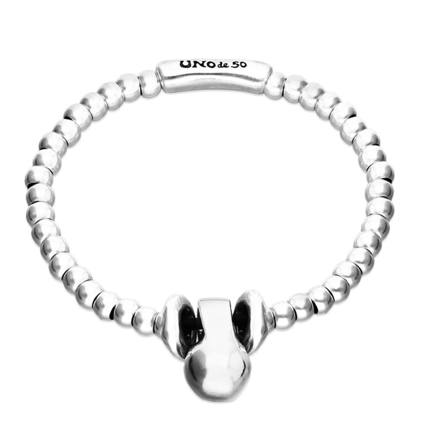 UNOde50 Gravity Stretch Silver Bracelet
