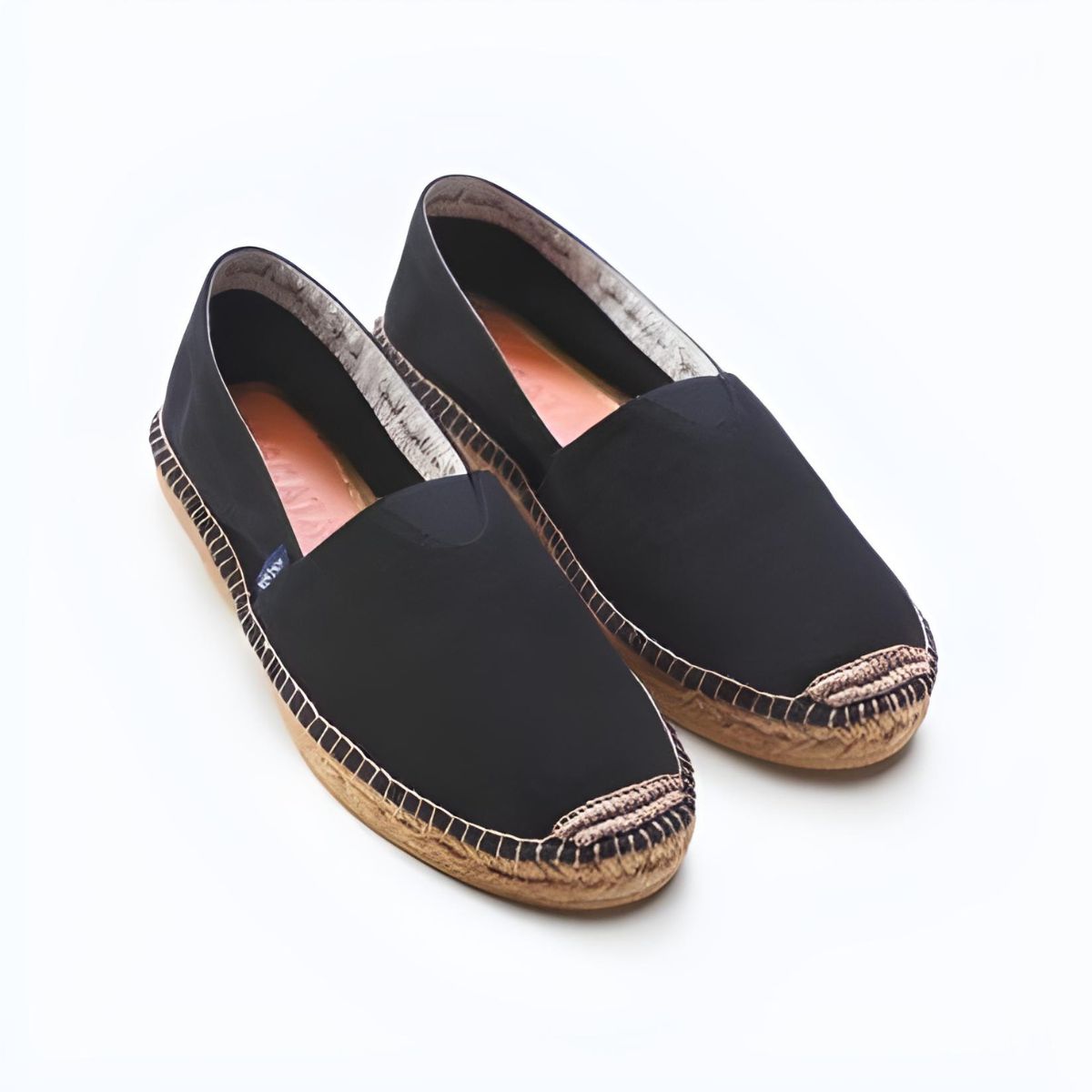 Viscata Barceloneta Canvas Espadrille Flats - Black - 6.5US/37EU
