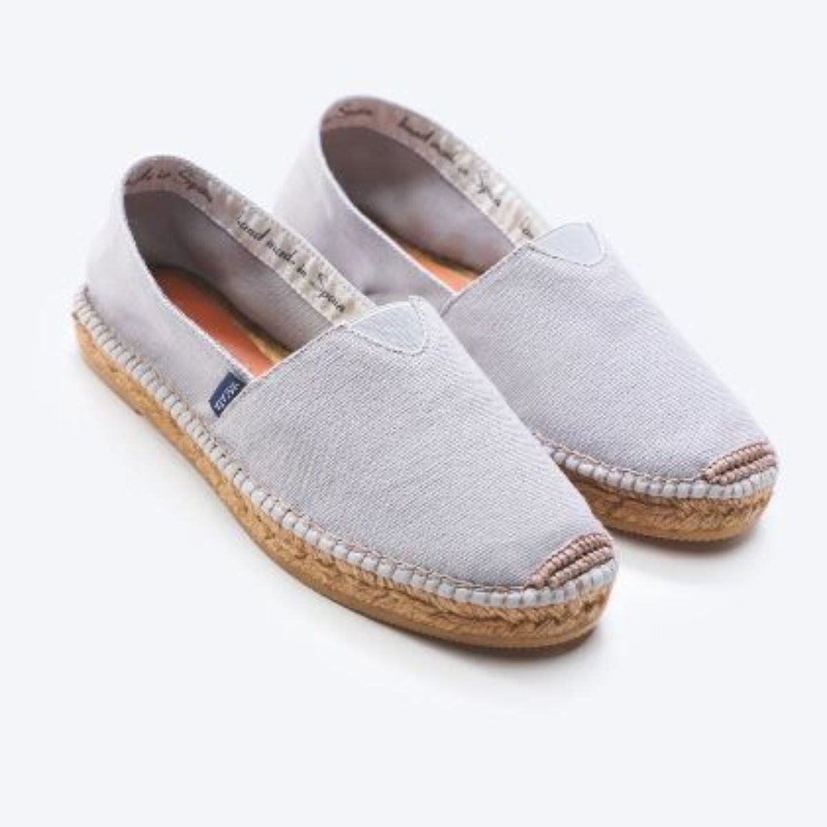 Viscata Barceloneta Canvas Espadrille Flats - Ash Grey