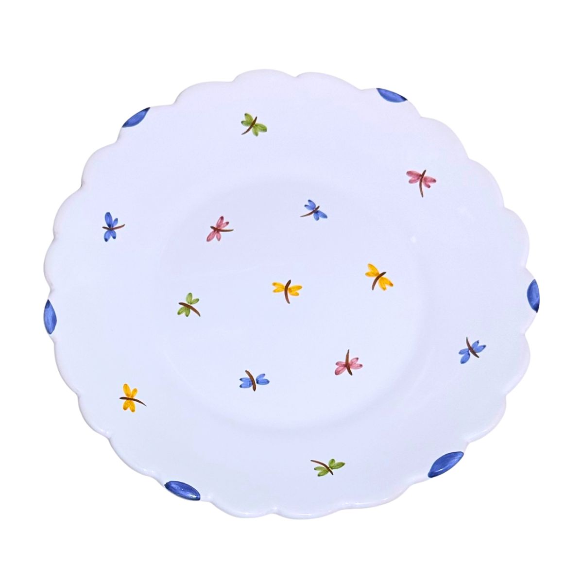 Faienceries D'Art de Malicorne Dragonfly 9.75" Dinner Plate