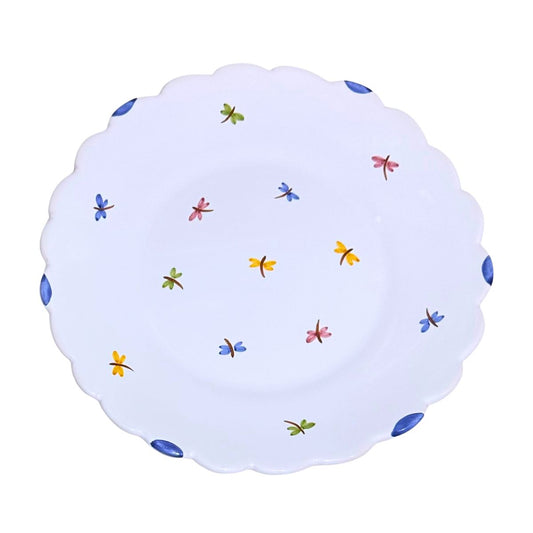 Faienceries D'Art de Malicorne Dragonfly 9.75" Dinner Plate