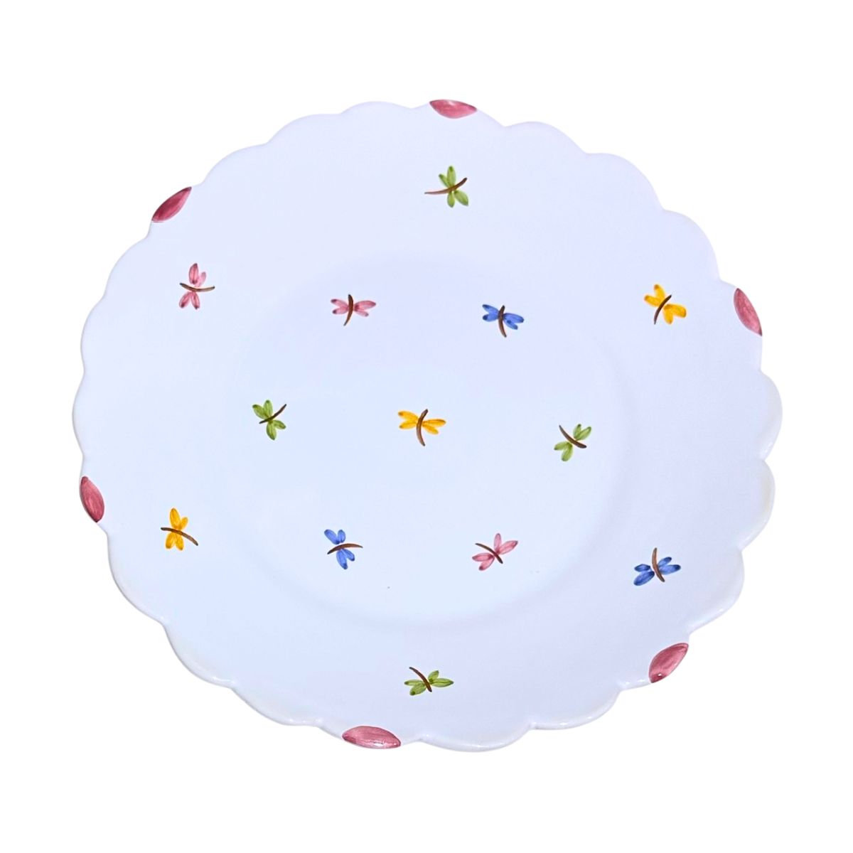 Faienceries D'Art de Malicorne Dragonfly 9.75" Dinner Plate