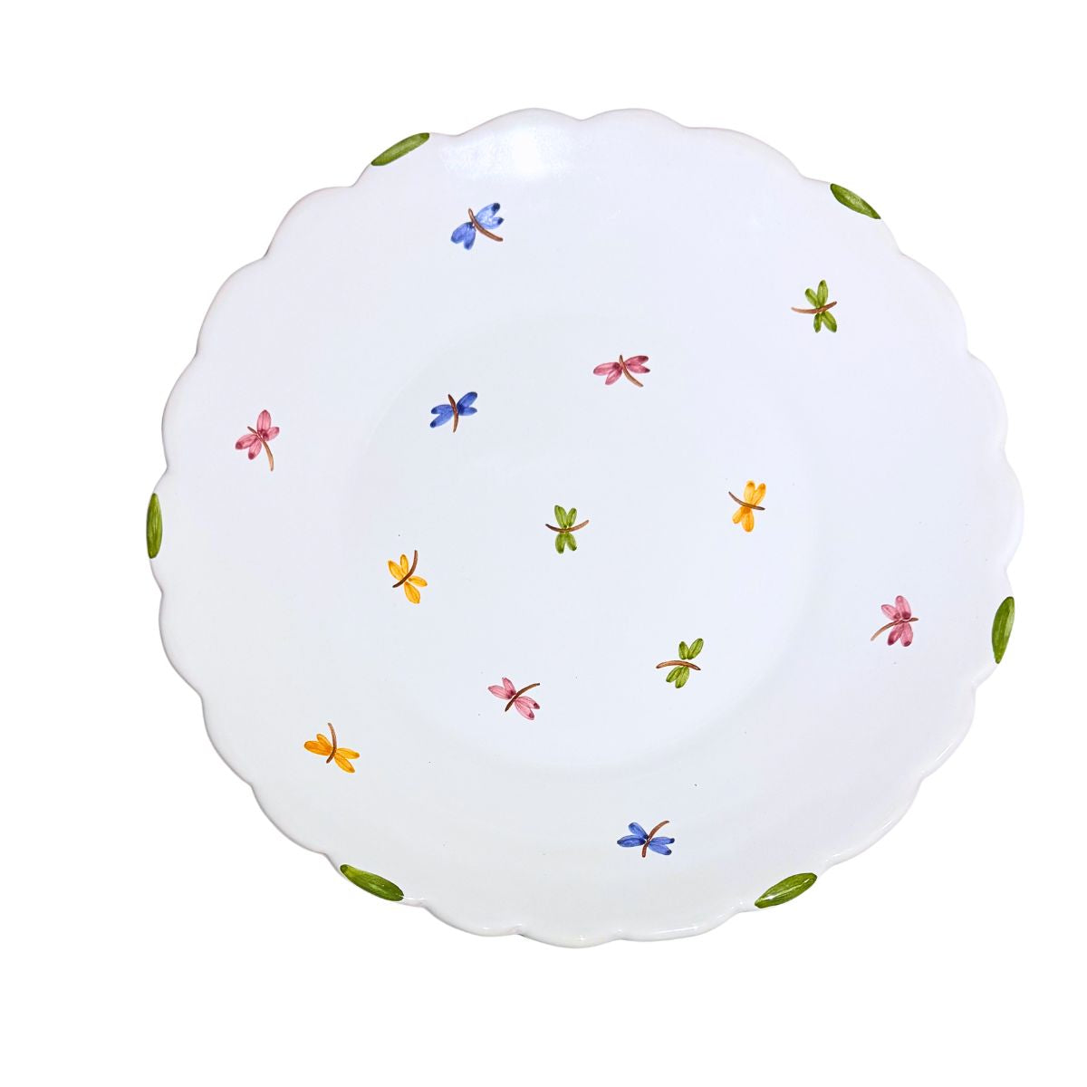 Faienceries D'Art de Malicorne Dragonfly 9.75" Dinner Plate