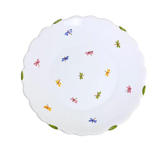 Faienceries D'Art de Malicorne Dragonfly 10" Dinner Plate