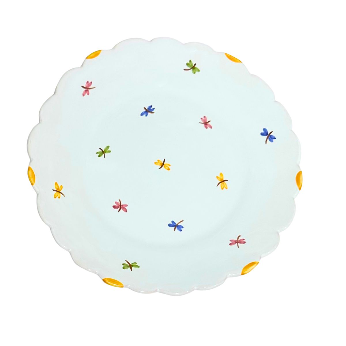 Faienceries D'Art de Malicorne Dragonfly 10" Dinner Plate