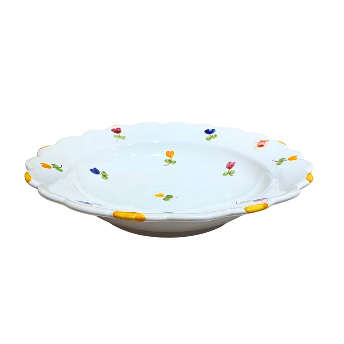 Faienceries D'Art de Malicorne Mille Fleurs Soup Bowl - Yellow - Retired