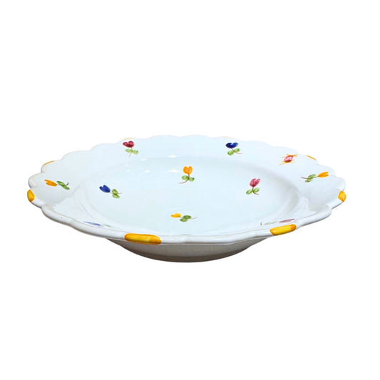 Faienceries D'Art de Malicorne Mille Fleurs Soup Bowl - Yellow - Retired