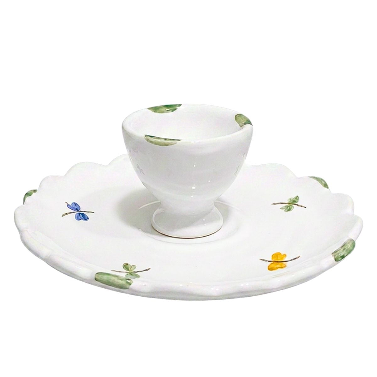 Faienceries D'Art de Malicorne Dragonfly Egg Cup
