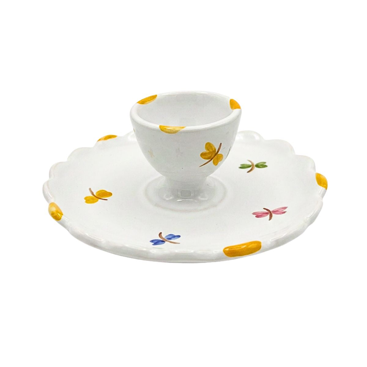 Faienceries D'Art de Malicorne Dragonfly Egg Cup