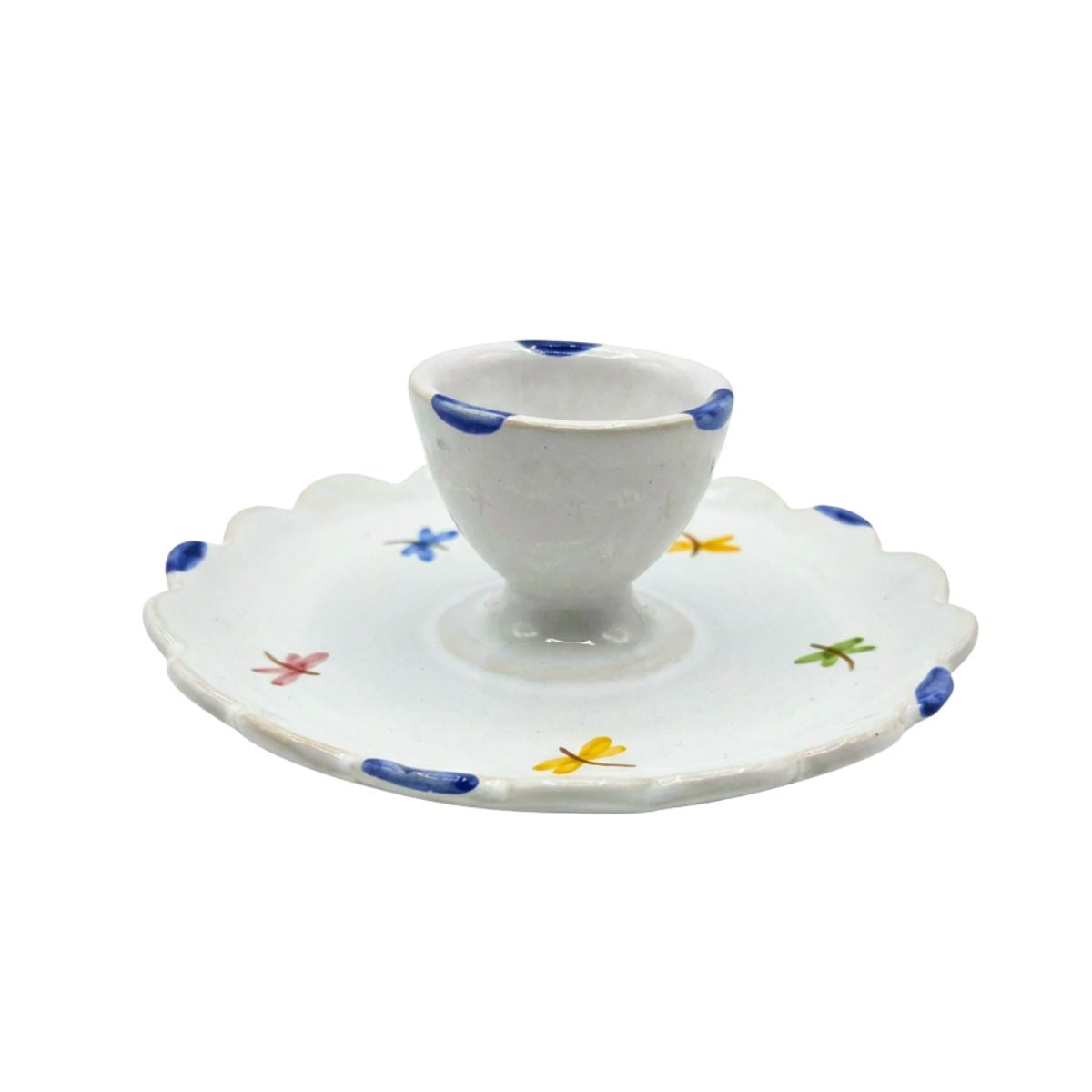 Faienceries D'Art de Malicorne Dragonfly Egg Cup
