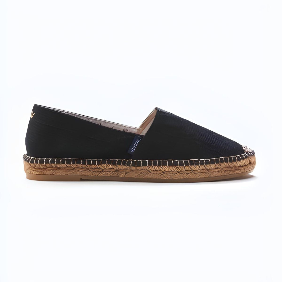 Viscata Barceloneta Canvas Espadrille Flats - Black - 6.5US/37EU
