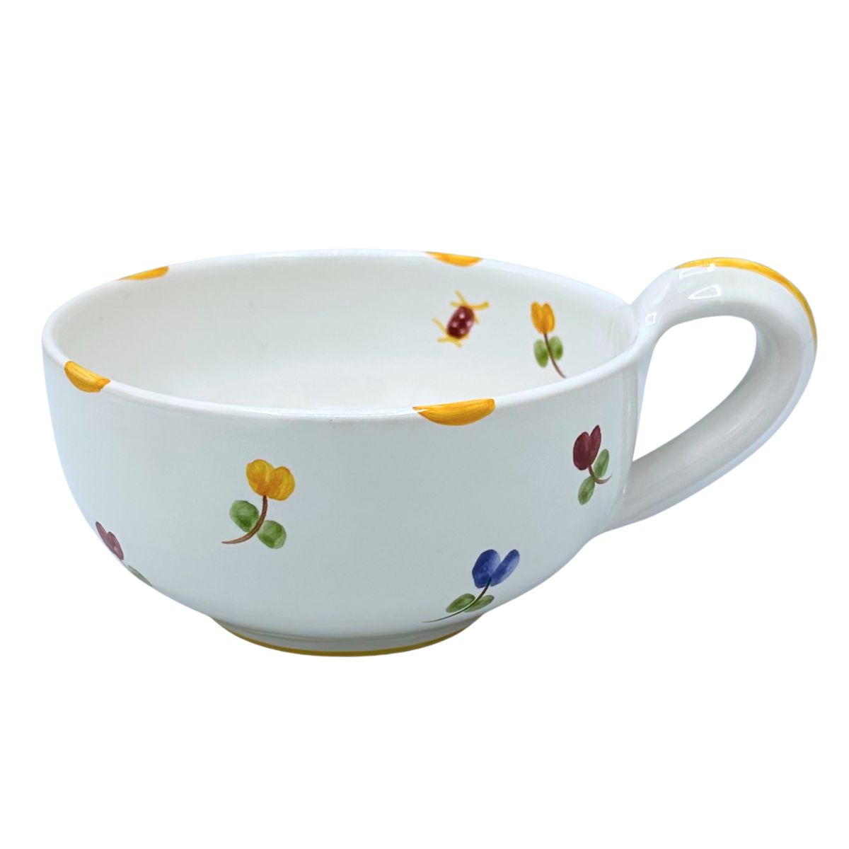 Faienceries D'Art de Malicorne Mille Fleurs Coffee Cup - Retired