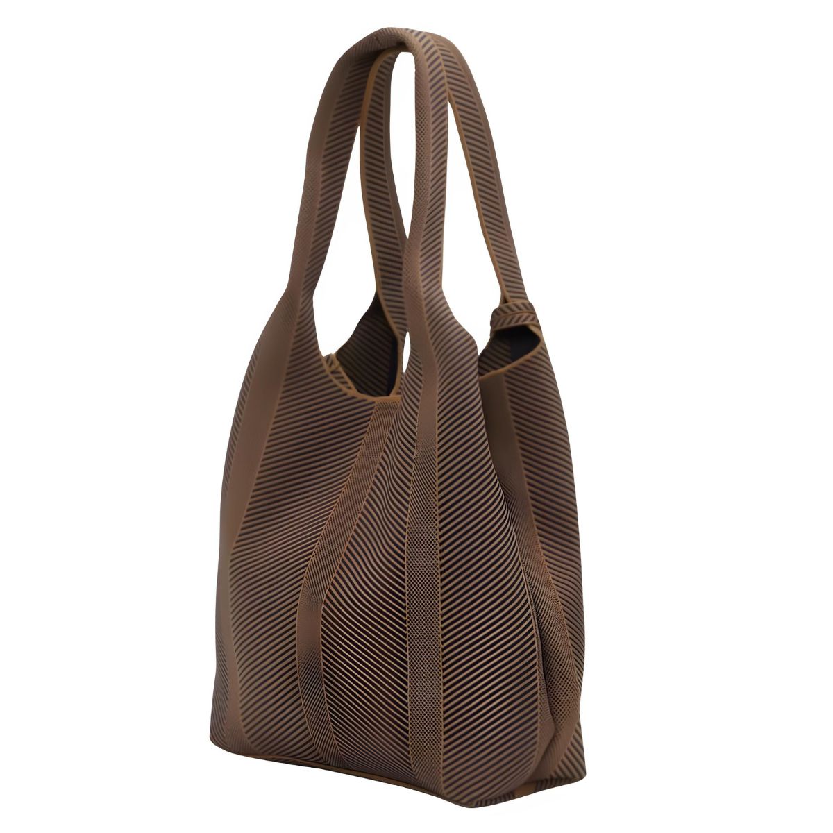 Ilse Jacobsen Knitted Bag - Dark Indigo/Buckthorn Brown