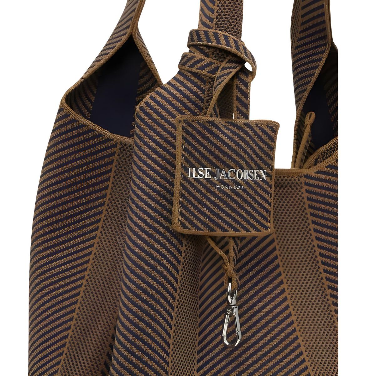 Ilse Jacobsen Knitted Bag - Dark Indigo/Buckthorn Brown