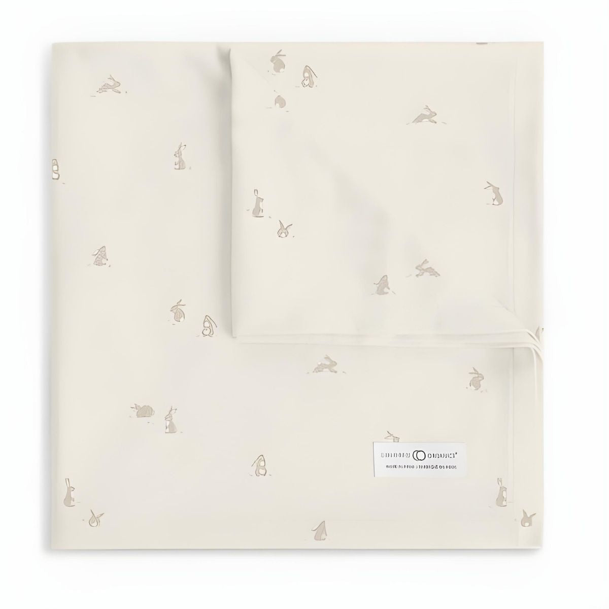 Colored Organics Swaddle Blanket - Bunny / Oat + Clay