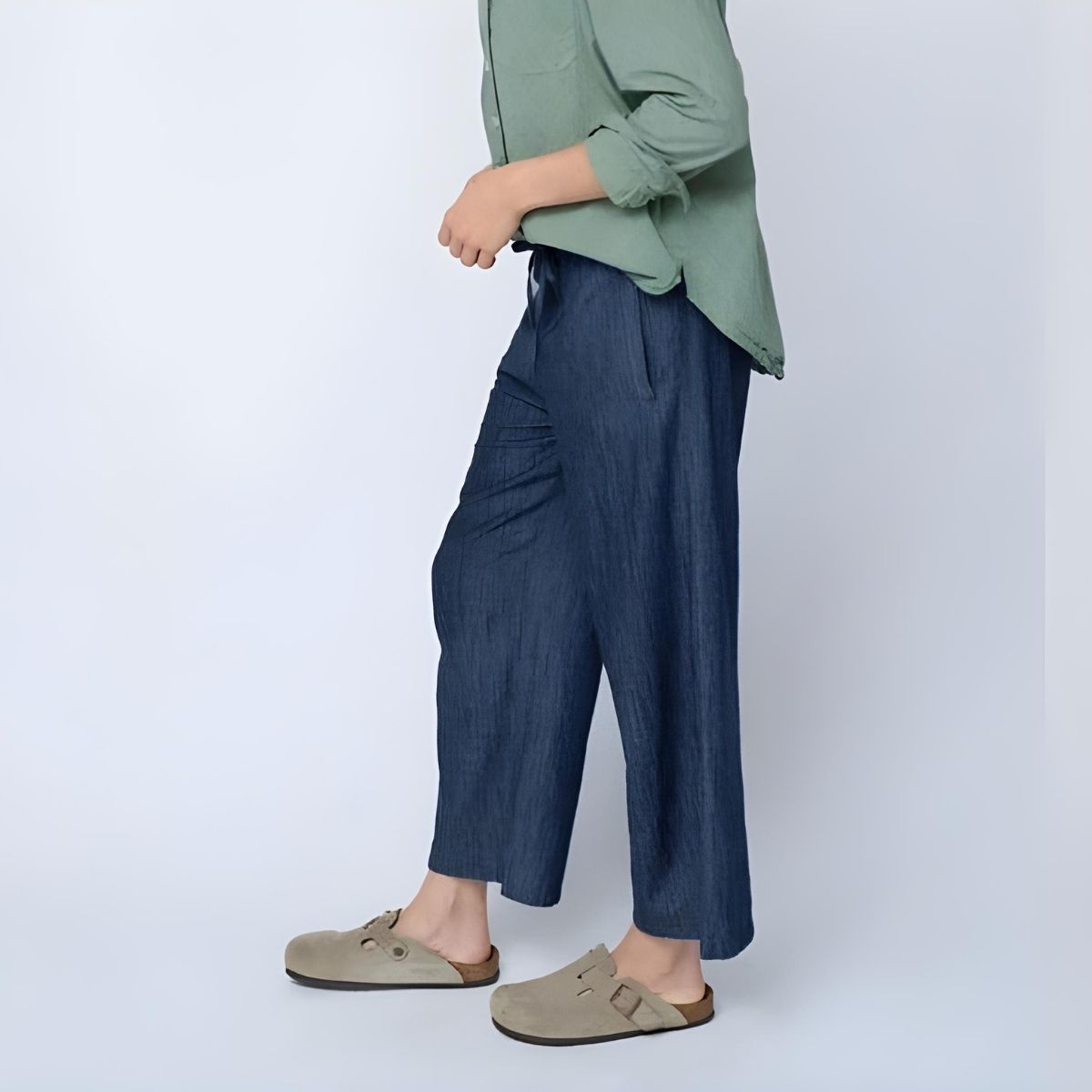 and for Good Shore Pant - Chambray Dark Denim Wash
