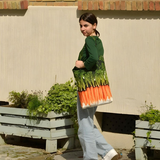 Maron Bouillie Carrot Large Shopping Bag