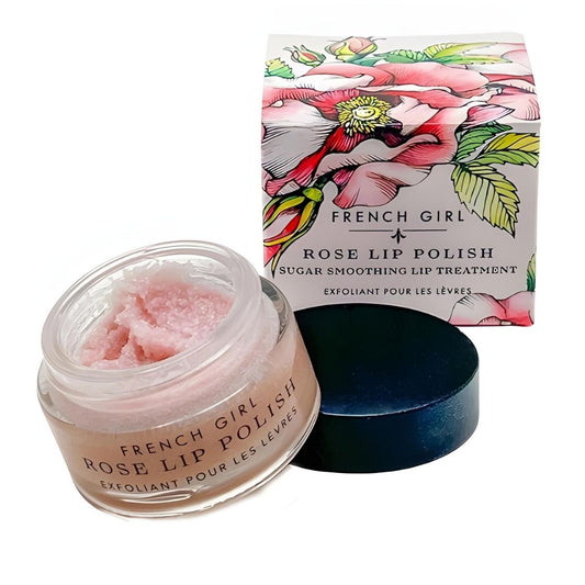 French Girl Organic Hydrating Rose Lip Polish & Scrub - 1 oz