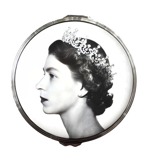 Halcyon Days Portrait of HM Queen Elizabeth II by Dorothy Wilding Enamel Box