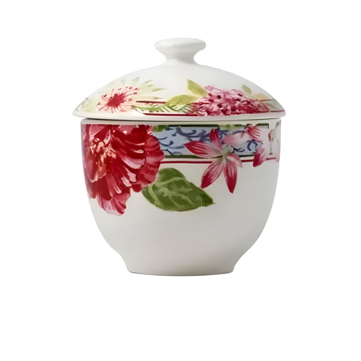 Gien Millefleurs Sugar Bowl & Lid