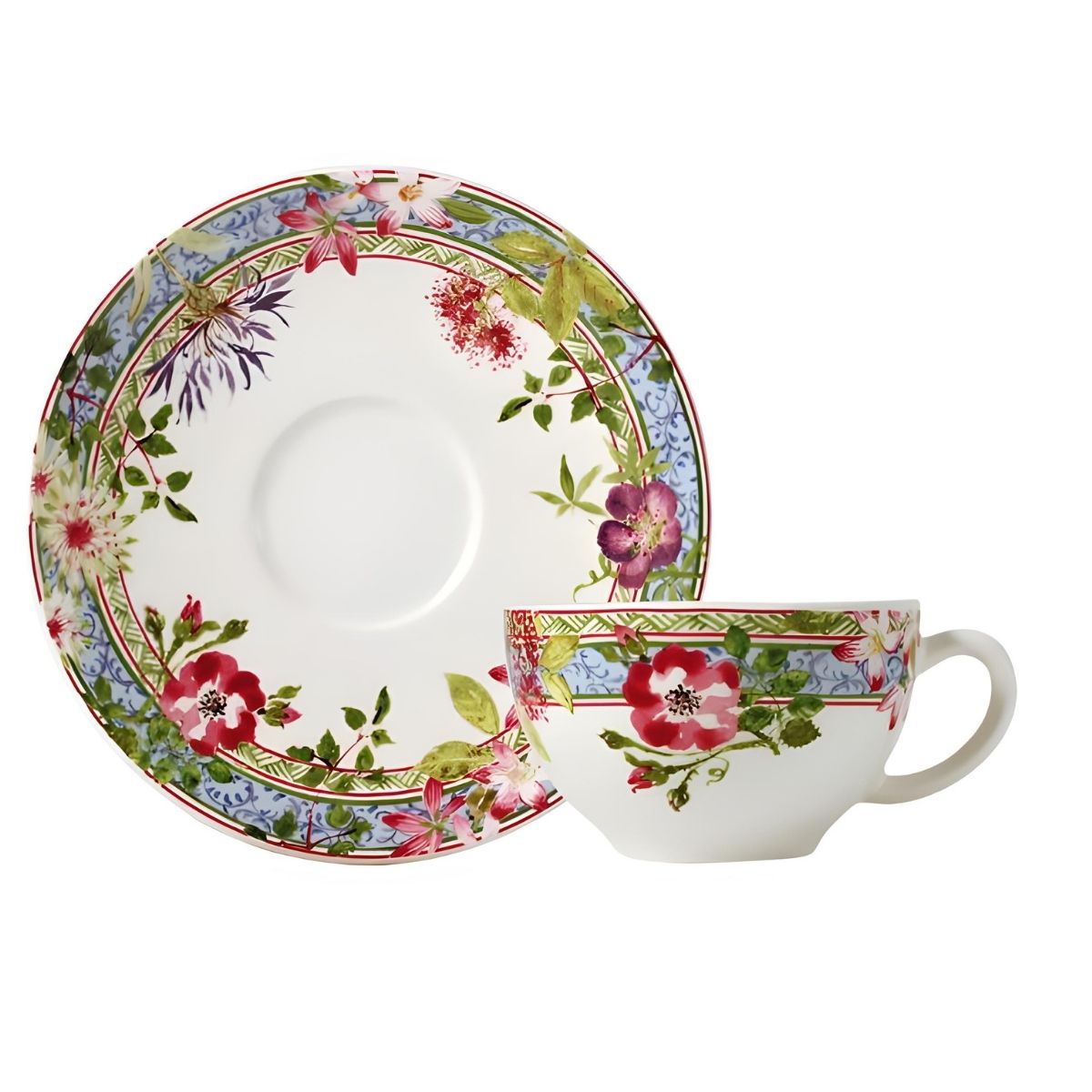 Gien Millefleurs Teacup & Saucer