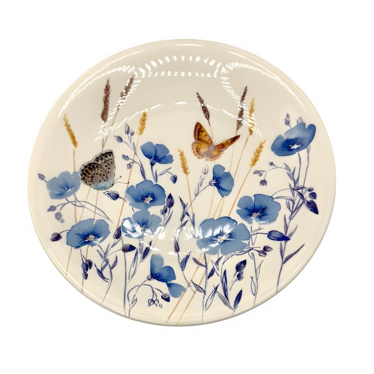 Gien Azure Lunch Plate Set of 4 - Retired