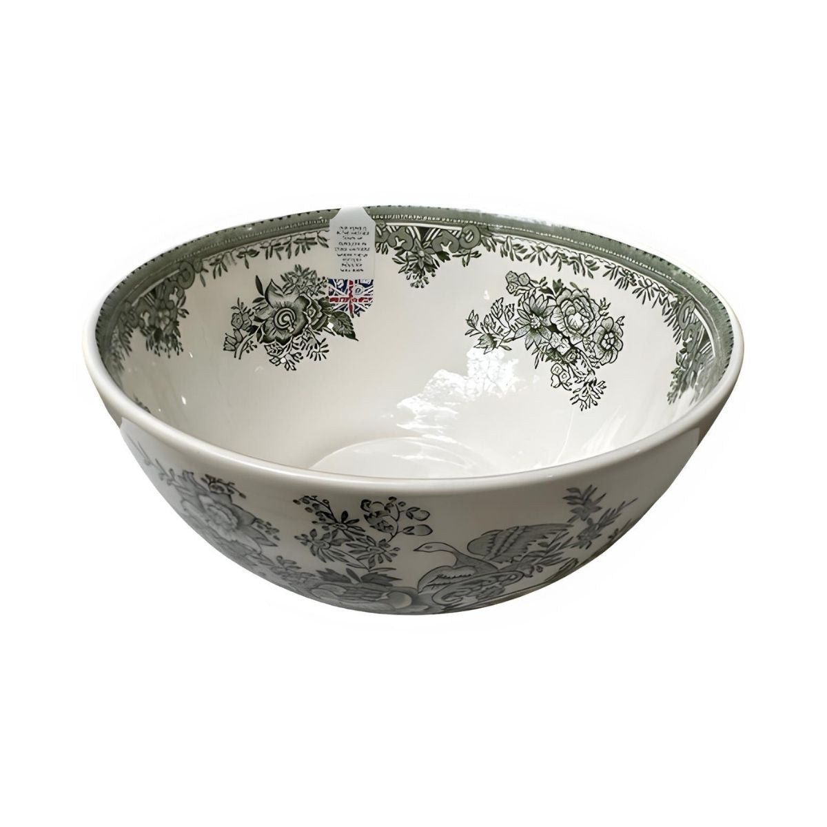 Burleigh Green Asiatic Pheasants Medium Footed Bowl - Retired