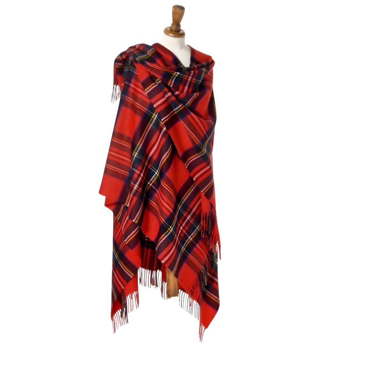 Bronte Moon Full Ruana - Royal Stewart Tartan