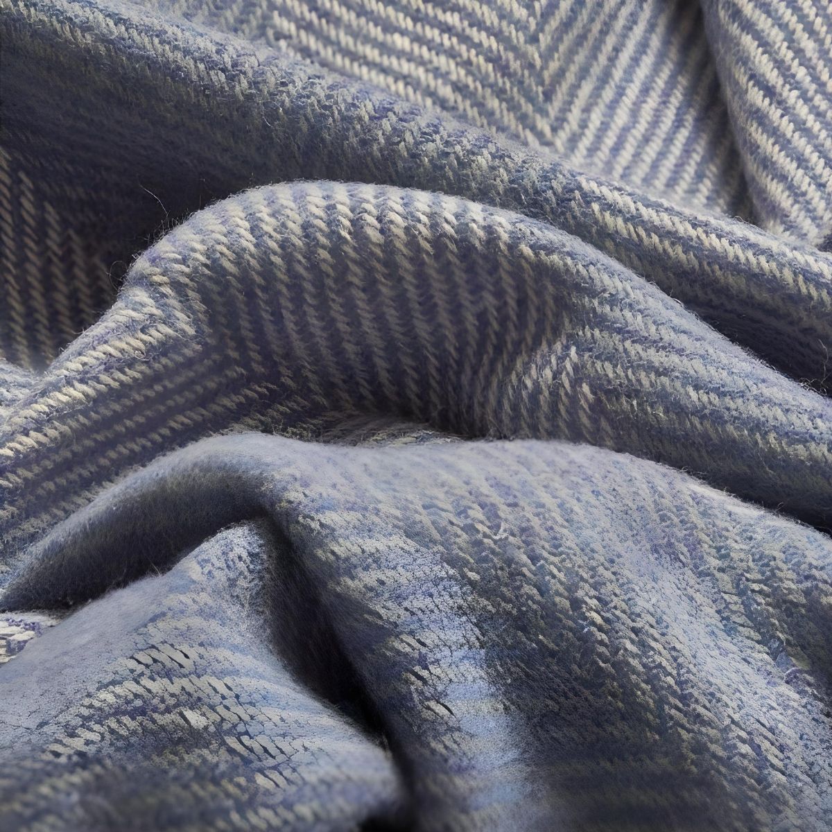 Cushendale Indigo Corran Irish Wool Small Throw