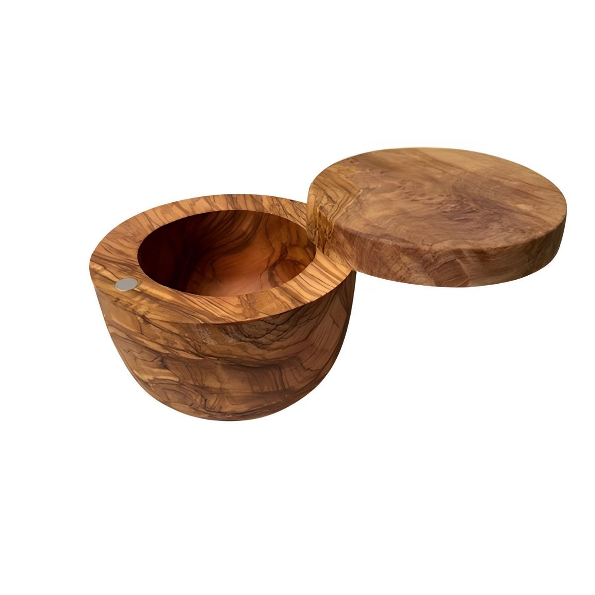 Berard Olive Wood Salt Keeper with Swivel Top