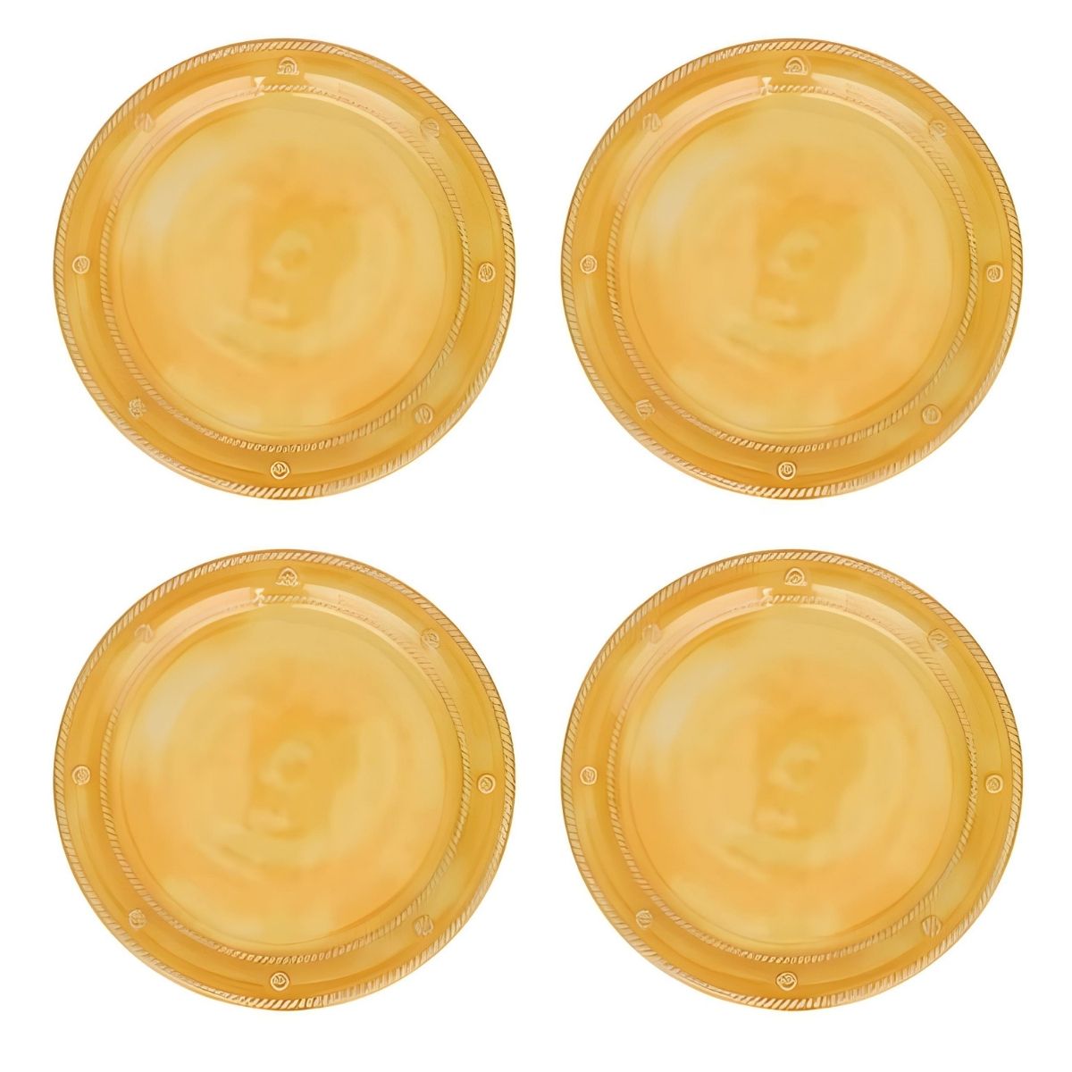 Juliska Berry & Thread Melamine Dinner Plate Set/4 - Sunshine