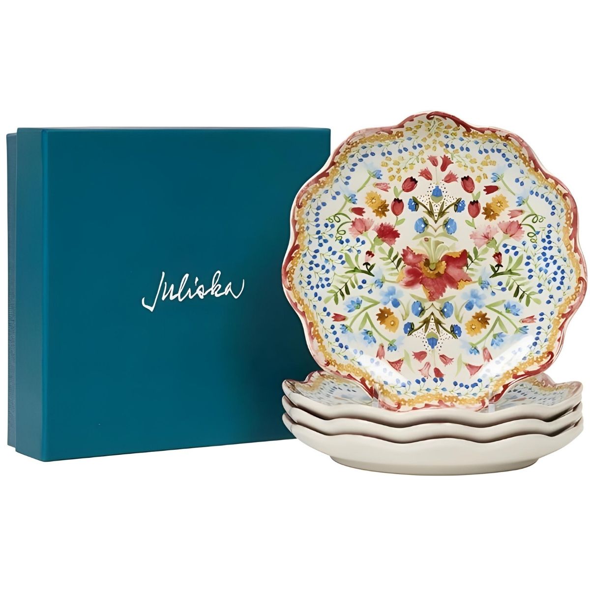 Juliska Sofia Cocktail Plate Set/4 - Multi