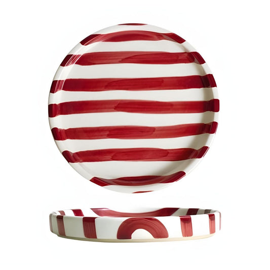 Fodory Red Striped Plate