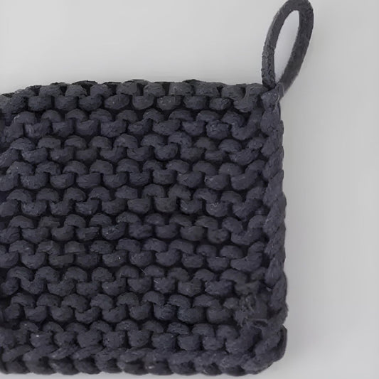 Fodory Cotton Crocheted Pot Holder - Dark Large