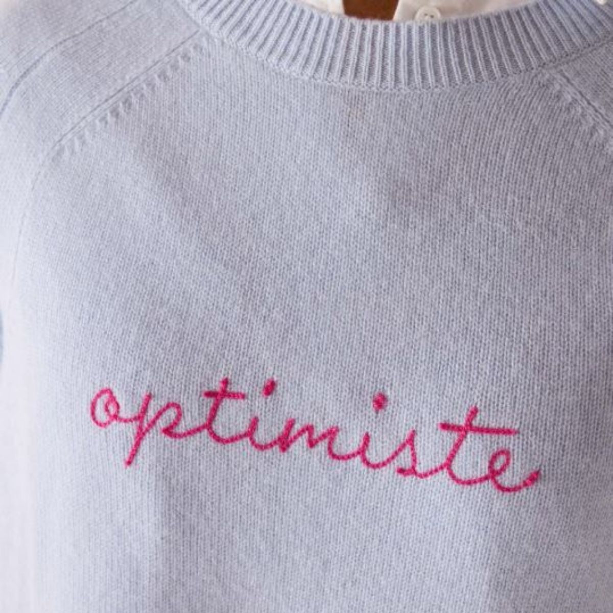 Mersea Banff Crewneck "Optimiste" - Sky