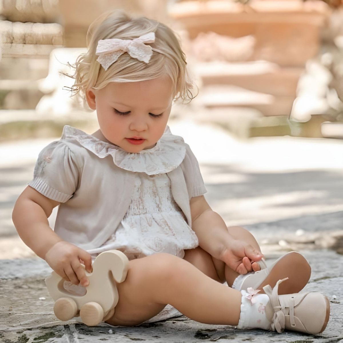 Elegant Baby Floral Bolero Cardigan