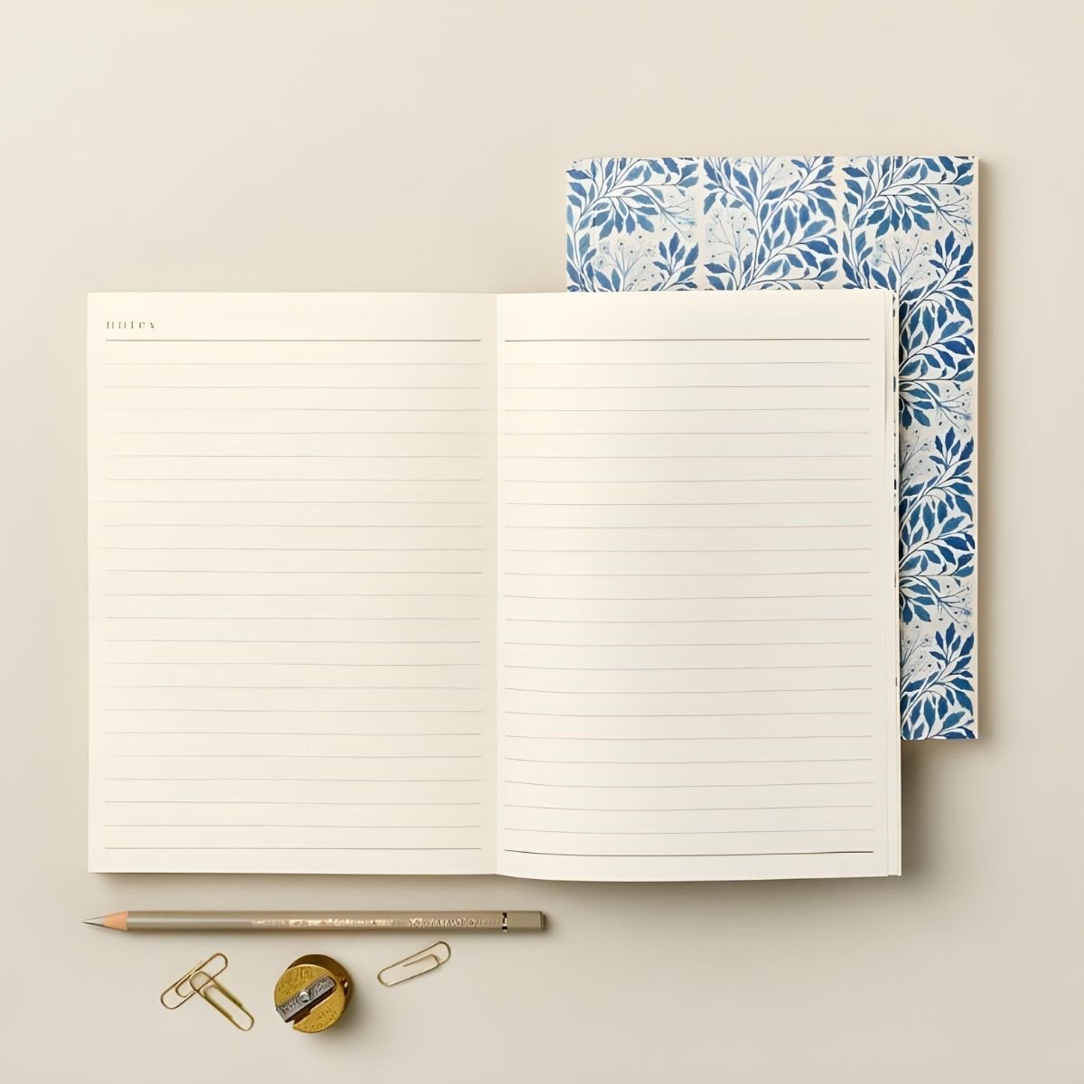 Wanderlust Paper Co. Blue Flora Weekly Planner