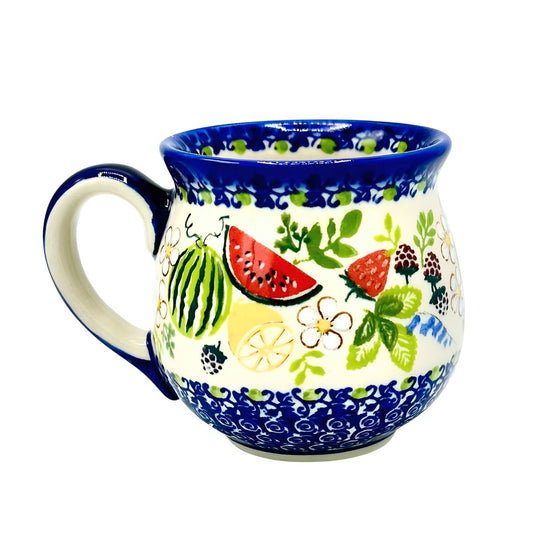Polish Pottery Watermelon Bubble Mug