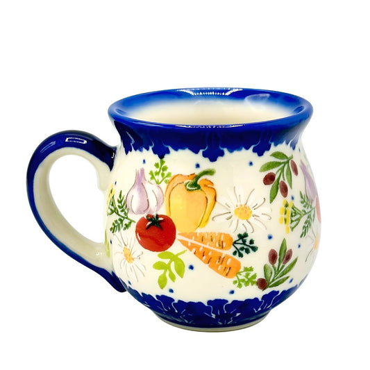Polish Pottery Veggies Bubble Mug