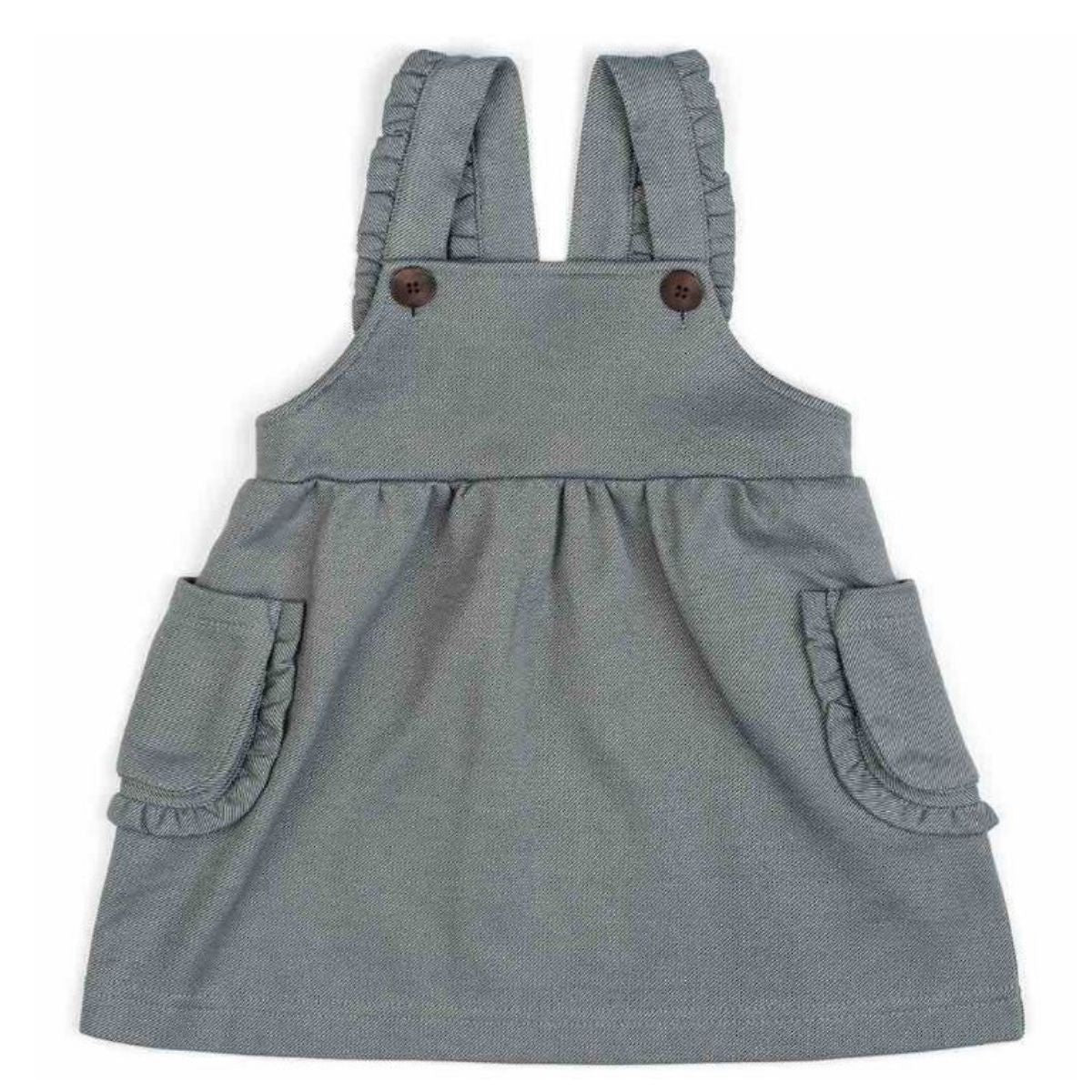 Milkbarn Organic Denim Overall Dress