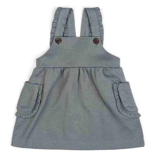 Milkbarn Organic Denim Overall Dress
