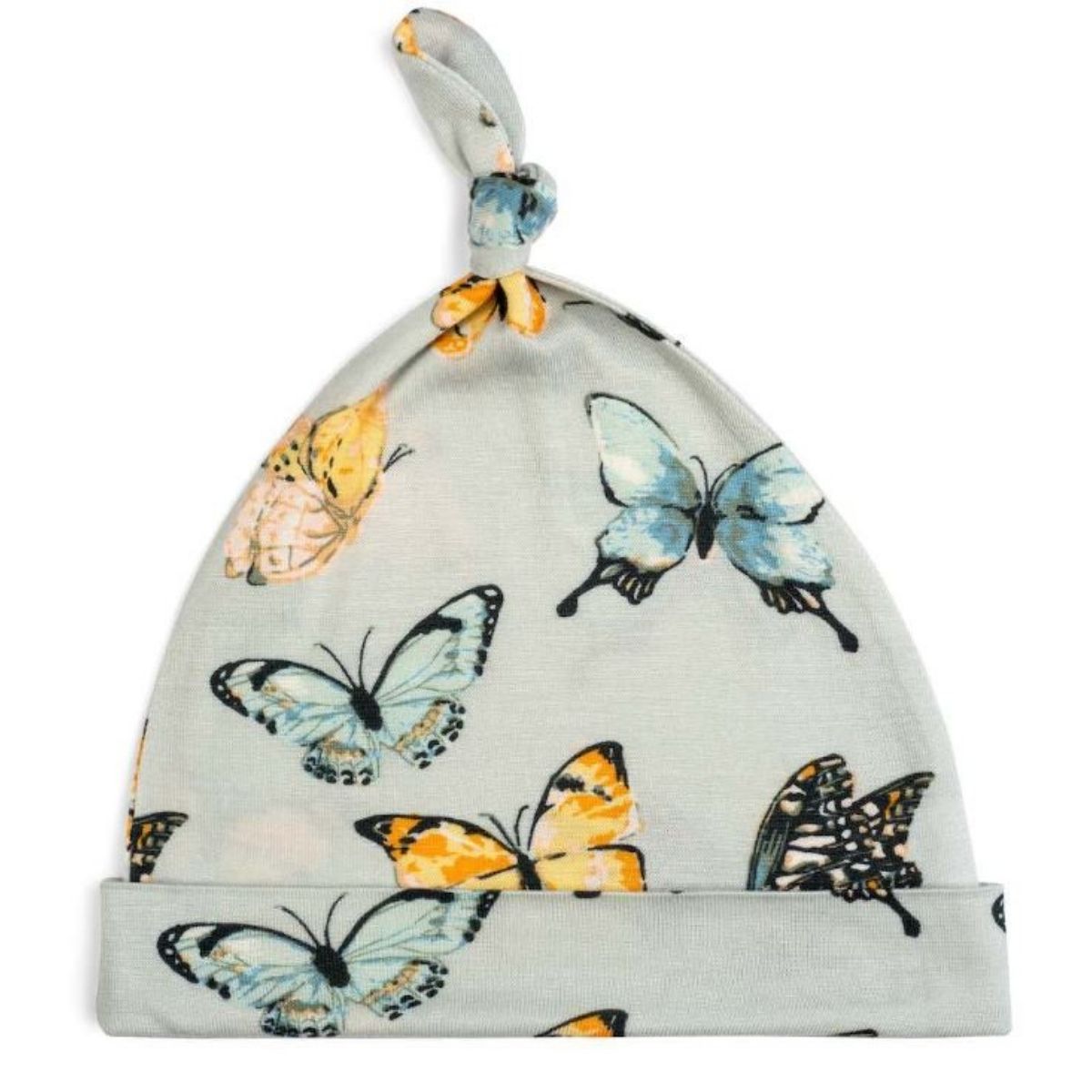 Milkbarn Bamboo Knotted Beanie Hat - Butterfly