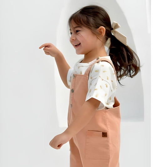 Eli & Nev Baby Summer Overalls 100% cotton - Peach