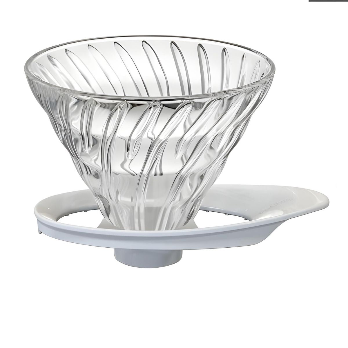 Hario V60 Glass Dripper with White Base - Size 02