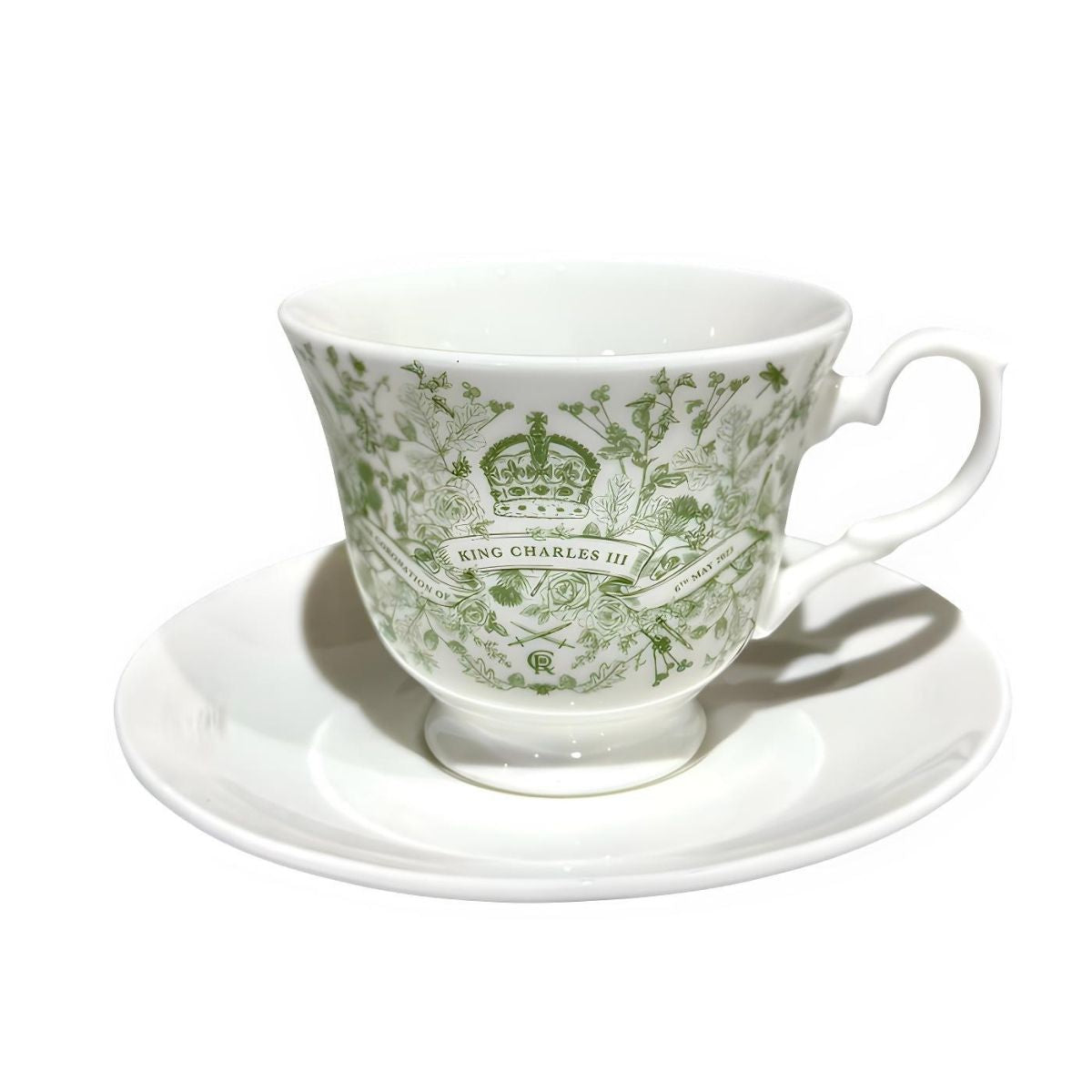 Victoria Eggs King Charles III Coronation China Teacup & Saucer