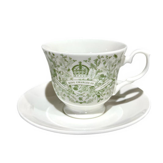 Victoria Eggs King Charles III Coronation China Teacup & Saucer