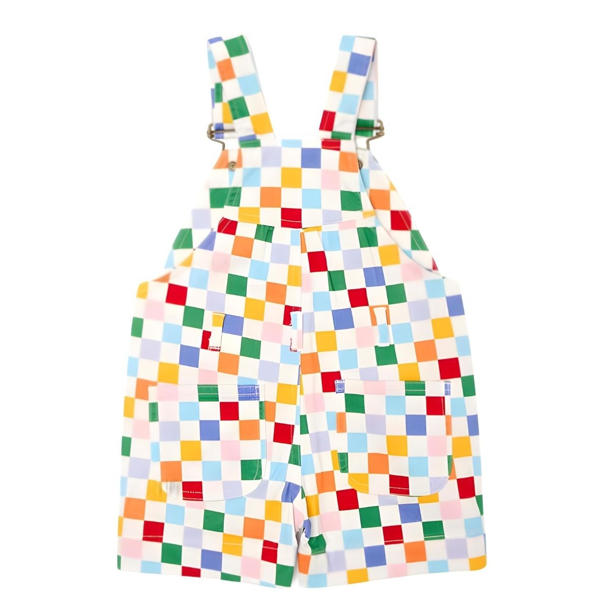 Dotty Dungarees Checkerboard Shorts - Harlequin