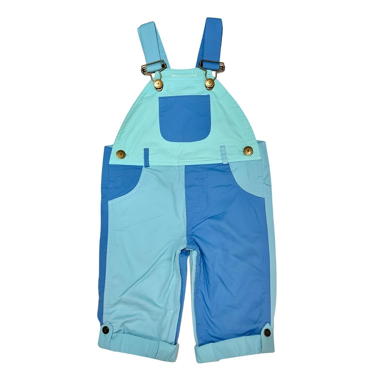 Dotty Dungarees Tonal Colourblock Dungarees