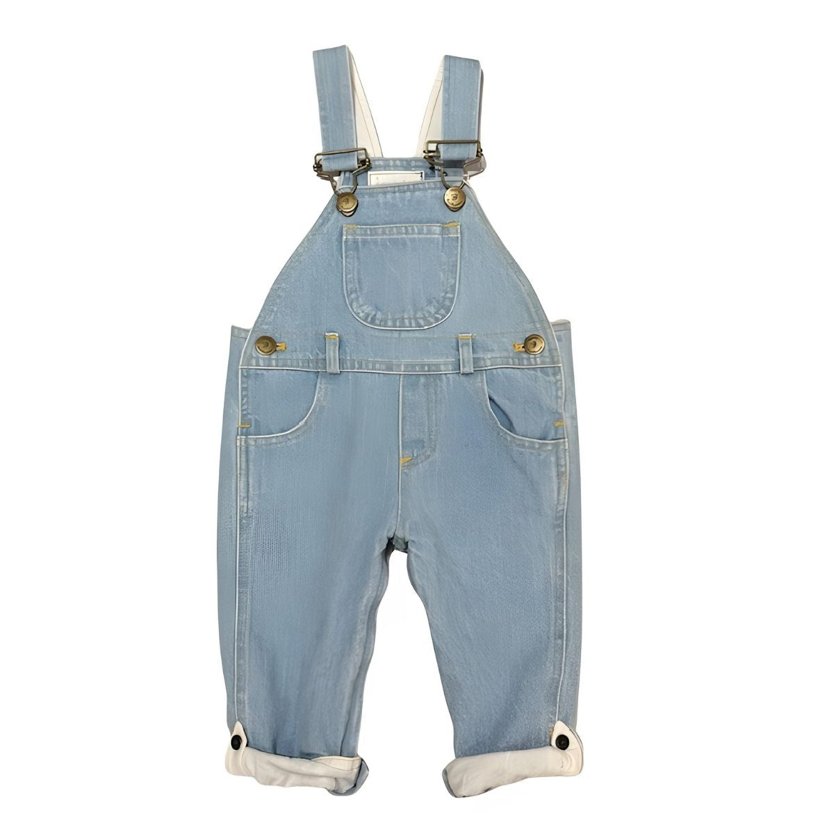 Dotty Dungarees Pale Denim Dungarees