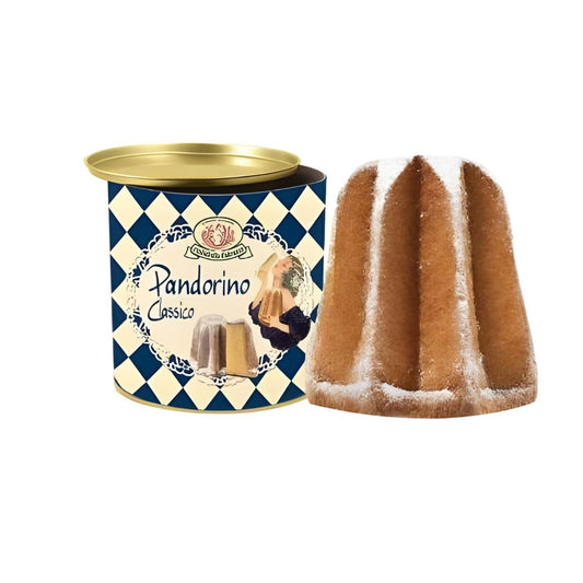 Mini Pandorino Christmas Bread in Decorative Tin